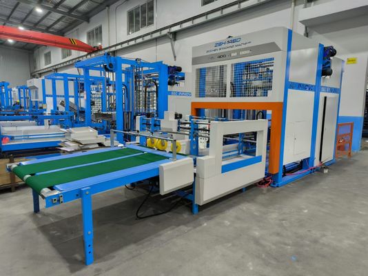 Hệ thống xếp chồng và pha trộn phút với Máy xếp chồng tự động cho sản xuất ván lồi