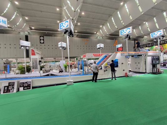 Máy cán màng tấm lên tấm 5 lớp điều khiển điện cho bìa cứng 300gsm-10mm và sóng B E