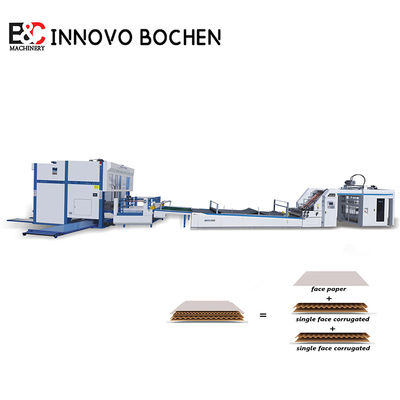 Máy cán màng Máy cán màng tự động có rãnh, có khả năng cán giấy dày 150-800gsm, được thiết kế cho dây chuyền đóng gói