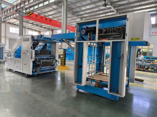 Máy làm mỏng vải 5 lớp với điều khiển servo cho làm mỏng giấy lợp và sản xuất các sản phẩm nhiều lớp