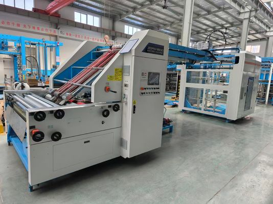 Máy cán màng tự động dùng điện cho giấy sóng, thiết kế cho độ dày giấy từ 150 đến 800gsm và kích thước tấm nhỏ nhất 400X380mm