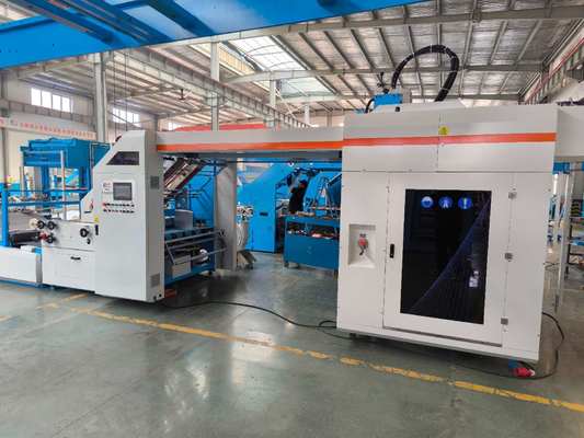 Máy cán màng tự động dùng điện cho giấy sóng, thiết kế cho độ dày giấy từ 150 đến 800gsm và kích thước tấm nhỏ nhất 400X380mm