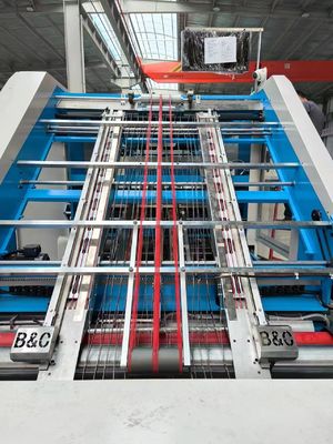 Máy làm mỏng vải 5 lớp với điều khiển servo cho làm mỏng giấy lợp và sản xuất các sản phẩm nhiều lớp