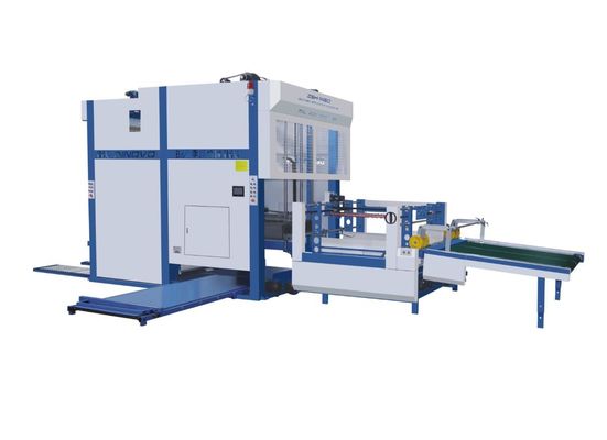 Máy thu gom giấy Auto Filp Flop Pallet Stacker cho tấm tôn