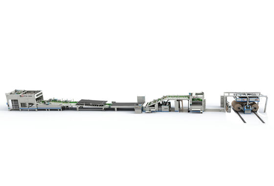 Máy laminated Inline Single Facer có tốc độ cao có tính năng cho ăn cuộn và độ chính xác laminating chính xác cho sản xuất bao bì