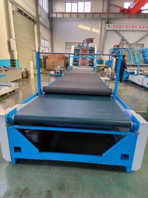 Máy làm mỏng vải 5 lớp với điều khiển servo cho làm mỏng giấy lợp và sản xuất các sản phẩm nhiều lớp